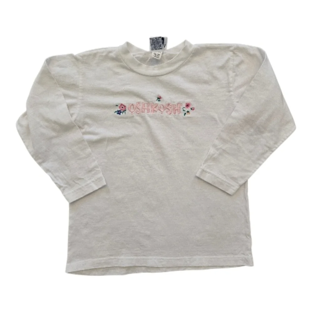 OshKosh B'gosh Vintage Y2k White Long Sleeved T Shirt